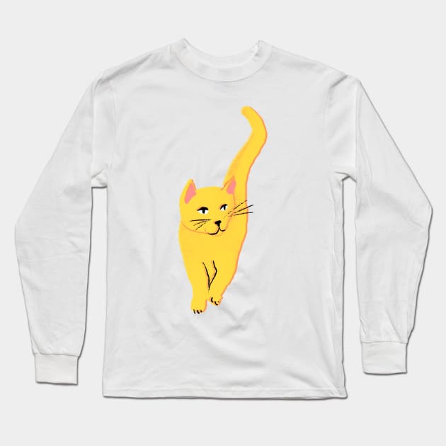 Slinky Cat Long Sleeve T-Shirt by Salty Siren Studios